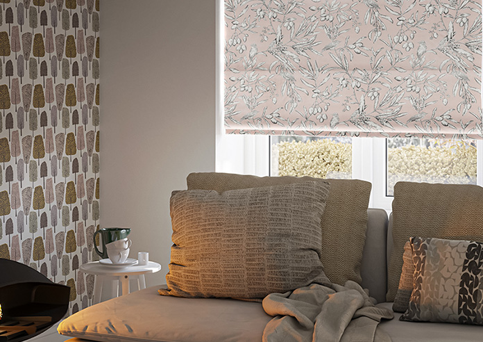 Aviary Velvet, Serenity - Roman Blind - Image 5